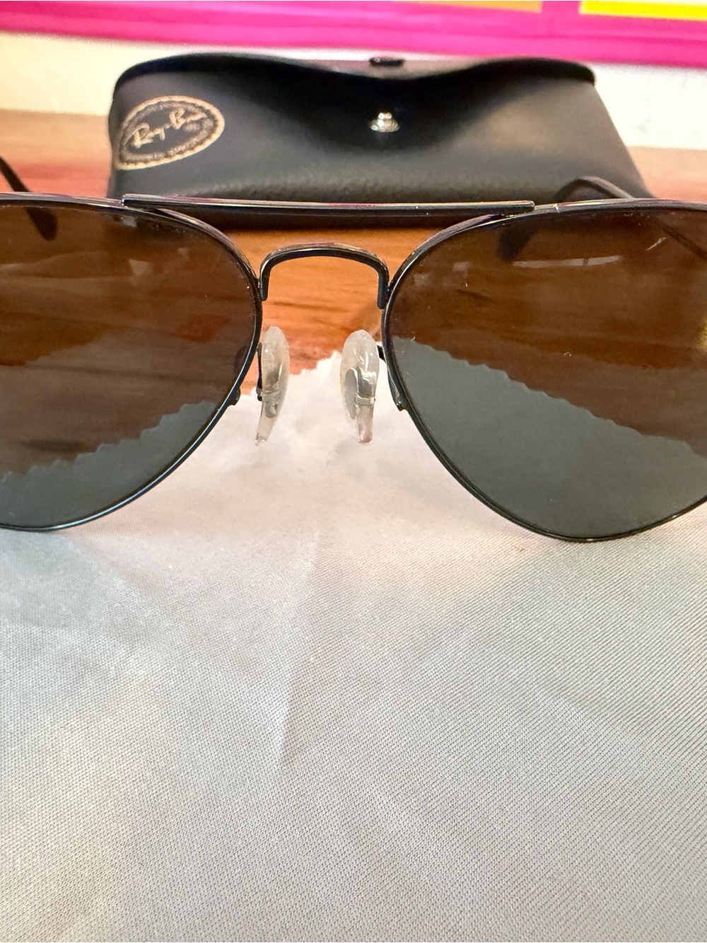 Ray-Ban Classic Aviator Sunglasses - Black - Picture 10 of 10